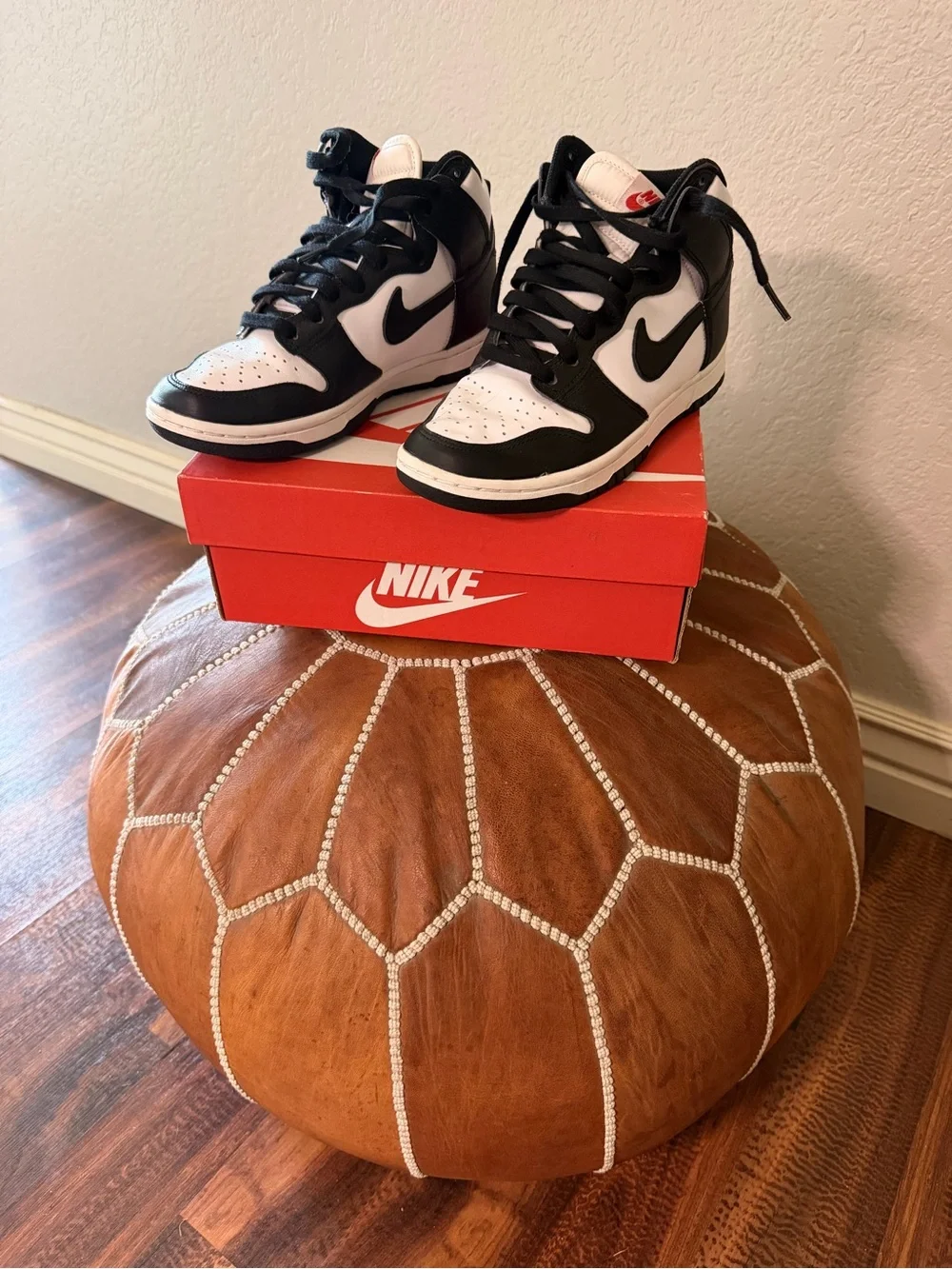 Nike Black & White High-Top Sneakers